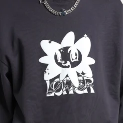 Loiter Utopia Fleur Crewneck Charcoal 12 Loiter Utopia Fleur Crewneck Charcoal -Nuvora Fit Sales 02037449 YC300 mens 0040