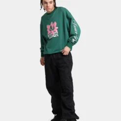 Loiter Utopia Fleur Crewneck Green -Nuvora Fit Sales 02037449 YG600 mens 0030