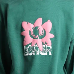 Loiter Utopia Fleur Crewneck Green -Nuvora Fit Sales 02037449 YG600 mens 0040