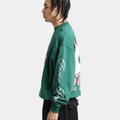 Loiter Utopia Fleur Crewneck Green -Nuvora Fit Sales 02037449 YG600 mens 0070