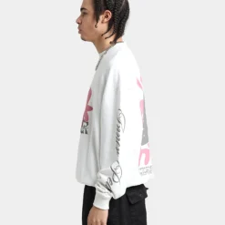 Loiter Utopia Fleur Crewneck Off White -Nuvora Fit Sales 02037449 YO007 mens 0070
