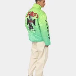 Loiter Eternal Puffer Jacket Neon Green -Nuvora Fit Sales 02037928 YN359 mens 030