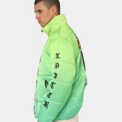 Loiter Eternal Puffer Jacket Neon Green -Nuvora Fit Sales 02037928 YN359 mens 070