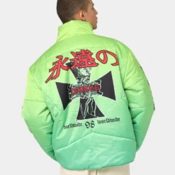 Loiter Eternal Puffer Jacket Neon Green -Nuvora Fit Sales 02037928 YN359 mens 080