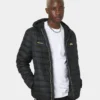 Ellesse Lombardy Padded Puffer Jacket Black/Gold