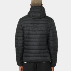 Ellesse Lombardy Padded Puffer Jacket Black/Gold -Nuvora Fit Sales 02037938 YB003 mens 0040