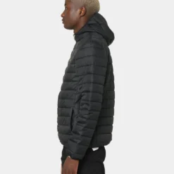 Ellesse Lombardy Padded Puffer Jacket Black/Gold -Nuvora Fit Sales 02037938 YB003 mens 0060