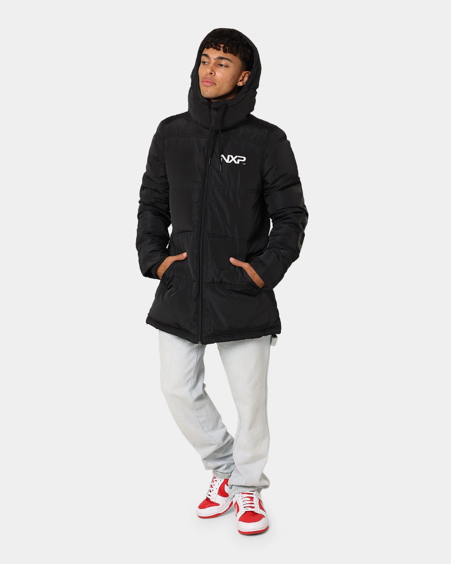 Nena And Pasadena Paramount Long Line Puffer Jacket Jet Black 4 Nena And Pasadena Paramount Long Line Puffer Jacket Jet Black - Image 2