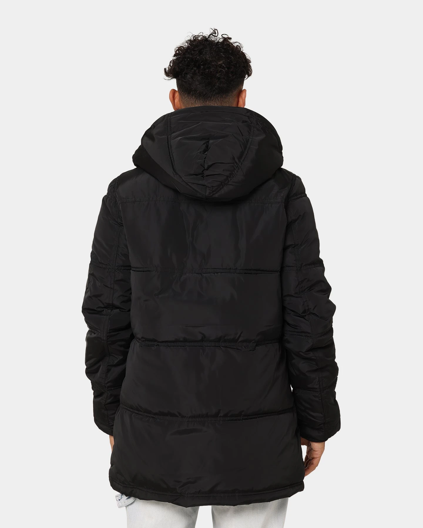 Nena And Pasadena Paramount Long Line Puffer Jacket Jet Black 6 Nena And Pasadena Paramount Long Line Puffer Jacket Jet Black - Image 4