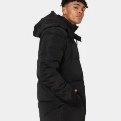 Nena And Pasadena Paramount Long Line Puffer Jacket Jet Black 14 Nena And Pasadena Paramount Long Line Puffer Jacket Jet Black -Nuvora Fit Sales 02038042 YB339 mens 0050