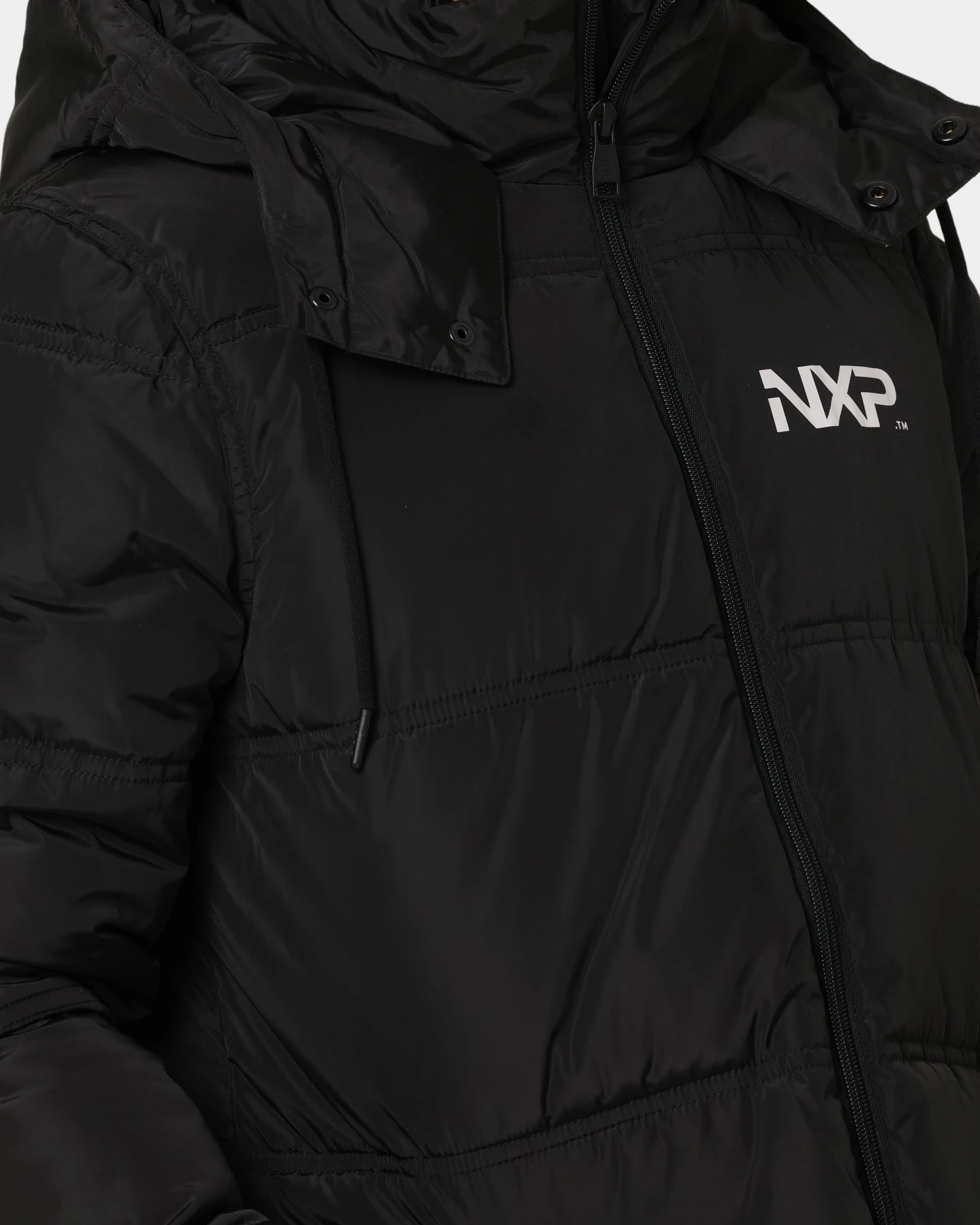 Nena And Pasadena Paramount Long Line Puffer Jacket Jet Black 10 Nena And Pasadena Paramount Long Line Puffer Jacket Jet Black - Image 8