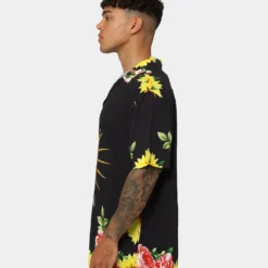 404 Grandeur Button Up Shirt Black -Nuvora Fit Sales 02038128 YB001 mens 080