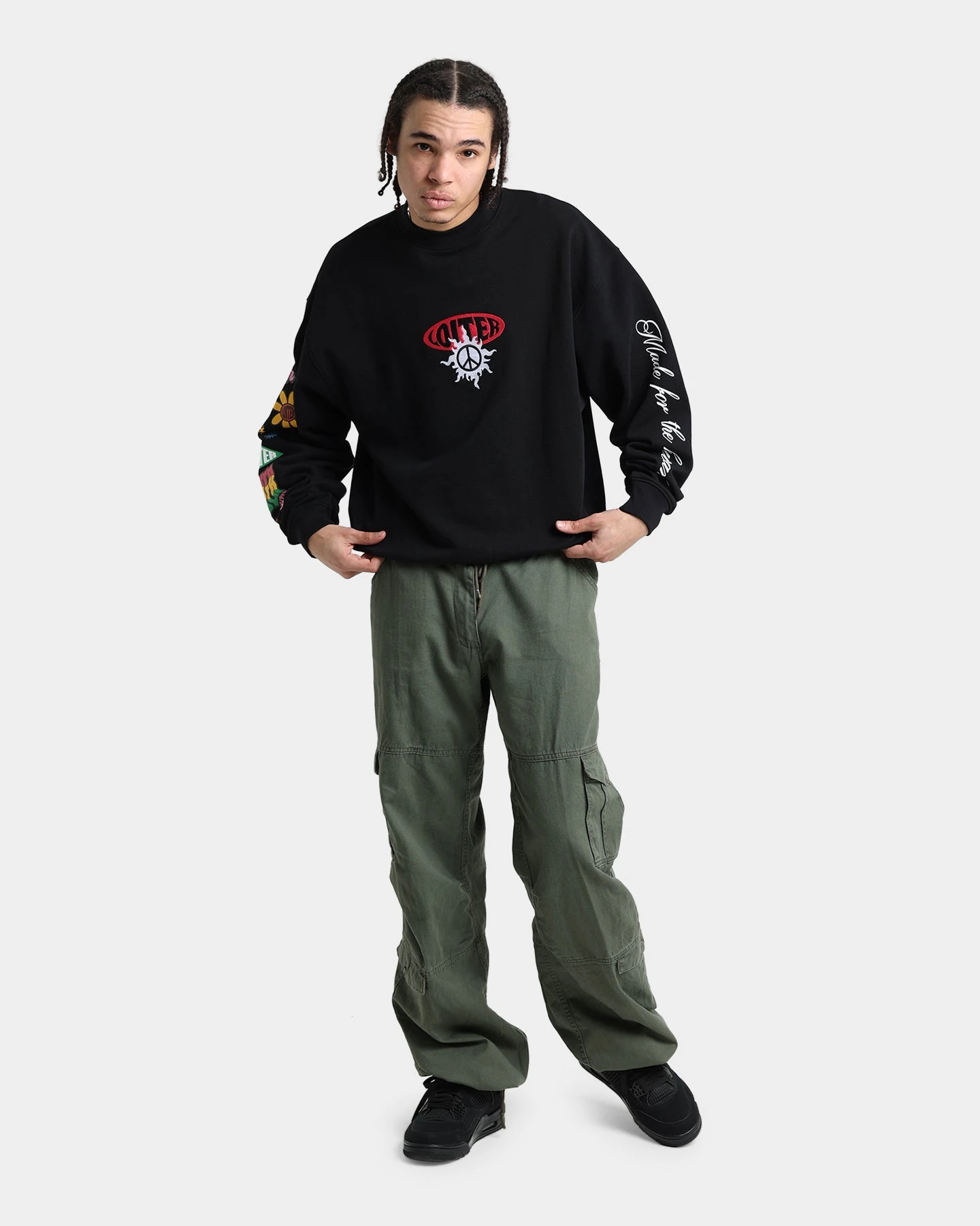 Loiter Day Dream Crewneck Black 5 Loiter Day Dream Crewneck Black - Image 3