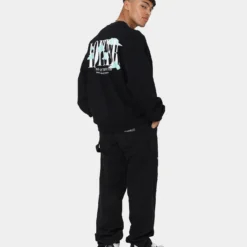 Loiter Cloudland Crewneck Black -Nuvora Fit Sales 02039051 YB001 mens 030
