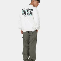 Loiter Cloudland Crewneck Off White -Nuvora Fit Sales 02039051 YO007 mens 0030