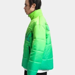 Loiter Cyber Gradient Puffer Jacket Neon Green 21 Loiter Cyber Gradient Puffer Jacket Neon Green -Nuvora Fit Sales 02039052 YN359 mens 0070