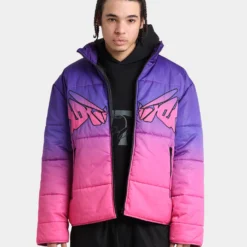 Loiter Cyber Gradient Puffer Jacket Pink/Purple -Nuvora Fit Sales 02039052 YP013 mens 0010 5a882a05 0e64 433a b33a d9f098900daa