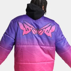 Loiter Cyber Gradient Puffer Jacket Pink/Purple -Nuvora Fit Sales 02039052 YP013 mens 0020