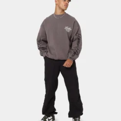 Loiter Aura Premium Crewneck Charcoal -Nuvora Fit Sales 02039139 YC300 mens 080