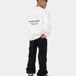 Loiter Aura Premium Crewneck Off White -Nuvora Fit Sales 02039139 YO007 mens 030