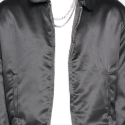 MNML Oilers Lightweight Jacket Black -Nuvora Fit Sales 02039177 YB001 mens 030