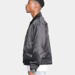 MNML Oilers Lightweight Jacket Black -Nuvora Fit Sales 02039177 YB001 mens 060