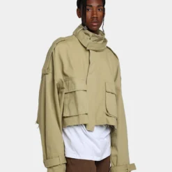 MNML Cropped M65 Jacket Khaki