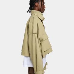 MNML Cropped M65 Jacket Khaki -Nuvora Fit Sales 02039180 YK001 mens 00050