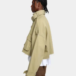 MNML Cropped M65 Jacket Khaki -Nuvora Fit Sales 02039180 YK001 mens 00060