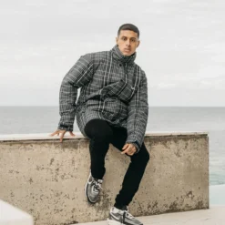 Saint Morta Mercy Merci Plaid Jacket Black -Nuvora Fit Sales 02039327 YB001 mens 0115