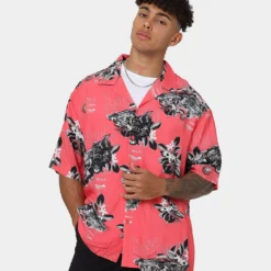 Loiter Motorsport Ultra Button Up Shirt Pink