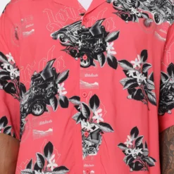 Loiter Motorsport Ultra Button Up Shirt Pink -Nuvora Fit Sales 02039360 YP001 mens 0030