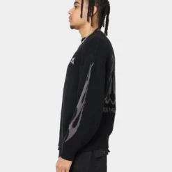 Loiter Void Knit Sweater Black -Nuvora Fit Sales 02039718 YB001 mens 0070