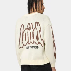 Loiter Void Knit Sweater Off White -Nuvora Fit Sales 02039718 YO007 mens 0020