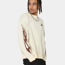 Loiter Void Knit Sweater Off White -Nuvora Fit Sales 02039718 YO007 mens 0060