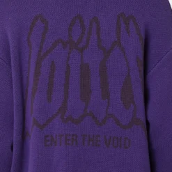 Loiter Void Knit Sweater Purple -Nuvora Fit Sales 02039718 YP200 mens 0050