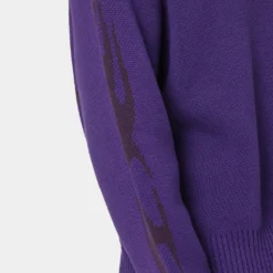 Loiter Void Knit Sweater Purple -Nuvora Fit Sales 02039718 YP200 mens 0090