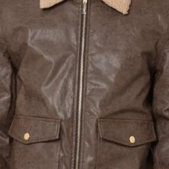 Carré Aviateur Leather Bomber Jacket Stone/Black -Nuvora Fit Sales 02039903 YS587 mens 0030 065e451d 8b2e 4af5 b40d 1acac0679155