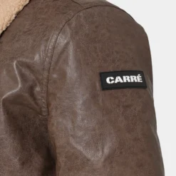 Carré Aviateur Leather Bomber Jacket Stone/Black -Nuvora Fit Sales 02039903 YS587 mens 0070 a04099ab eb2c 4a9e ac12 8ebab5a7a6ec