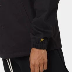 New Era San Diego Padres Heritage Coach Jacket Black -Nuvora Fit Sales 02039930 YB001 mens 0100