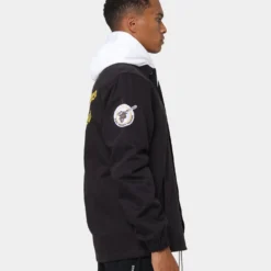 New Era San Diego Padres Heritage Coach Jacket Black -Nuvora Fit Sales 02039930 YB001 mens 060