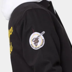 New Era San Diego Padres Heritage Coach Jacket Black -Nuvora Fit Sales 02039930 YB001 mens 090