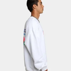 Guess Originals GUESS Originals X J Balvin Amor Sweat Shirt Pure White -Nuvora Fit Sales 02039936 YW268 mens 050