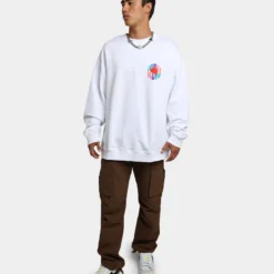 Guess Originals GUESS Originals X J Balvin Amor Sweat Shirt Pure White -Nuvora Fit Sales 02039936 YW268 mens 080