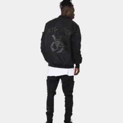 The Anti Order Antidote Oversized Bomber Jacket Black/Black -Nuvora Fit Sales 02040002 YB015 mens 030