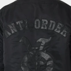 The Anti Order Antidote Oversized Bomber Jacket Black/Black -Nuvora Fit Sales 02040002 YB015 mens 050