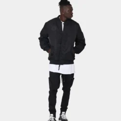 The Anti Order Antidote Oversized Bomber Jacket Black/Black -Nuvora Fit Sales 02040002 YB015 mens 080