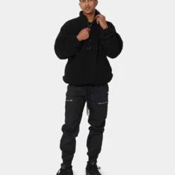 Carré Motion Fleece 3/4 Zip Jacket Black -Nuvora Fit Sales 02040070 YB001 mens 0020