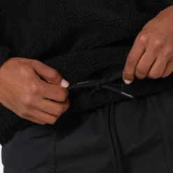 Carré Motion Fleece 3/4 Zip Jacket Black -Nuvora Fit Sales 02040070 YB001 mens 0070