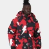The Anti Order Storm Camo Puffer Jacket Black/Red/White -Nuvora Fit Sales 02040074 YB057 mens 010